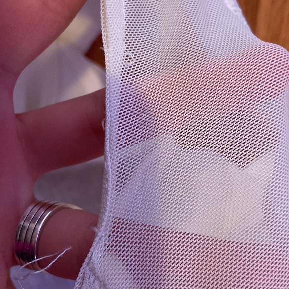 Guess White Lace + Mesh Dress - Picture 9 of 12